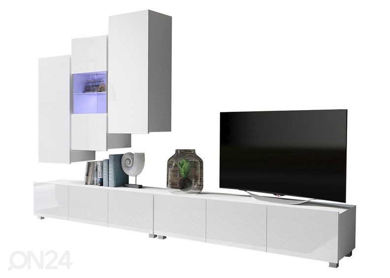 Olohuoneen kalusteryhmä Claudia 300 cm + LED-valaistus kuvasuurennos