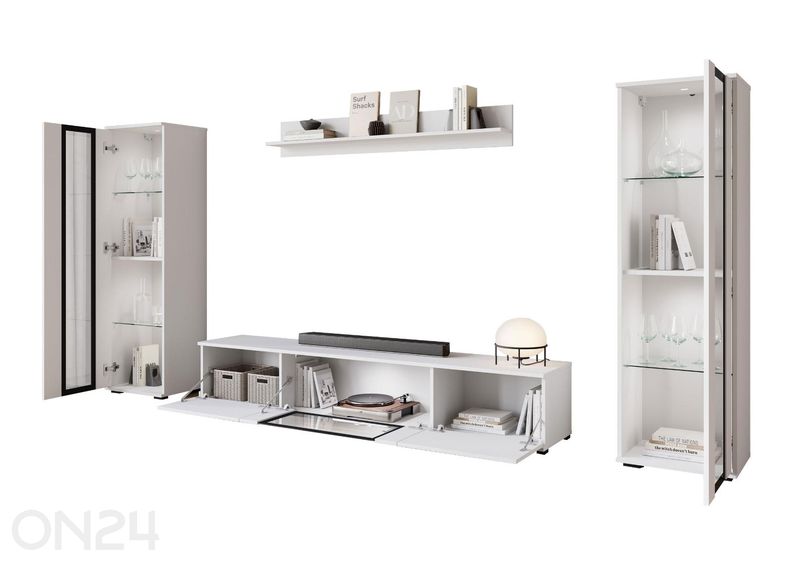 Olohuoneen kalusteryhmä Kansas + LED kuvasuurennos