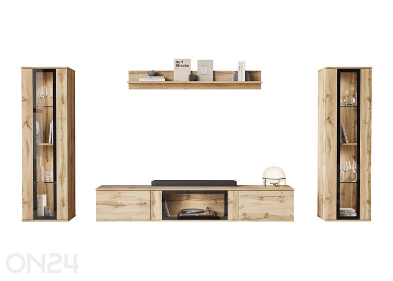 Olohuoneen kalusteryhmä Kansas + LED kuvasuurennos