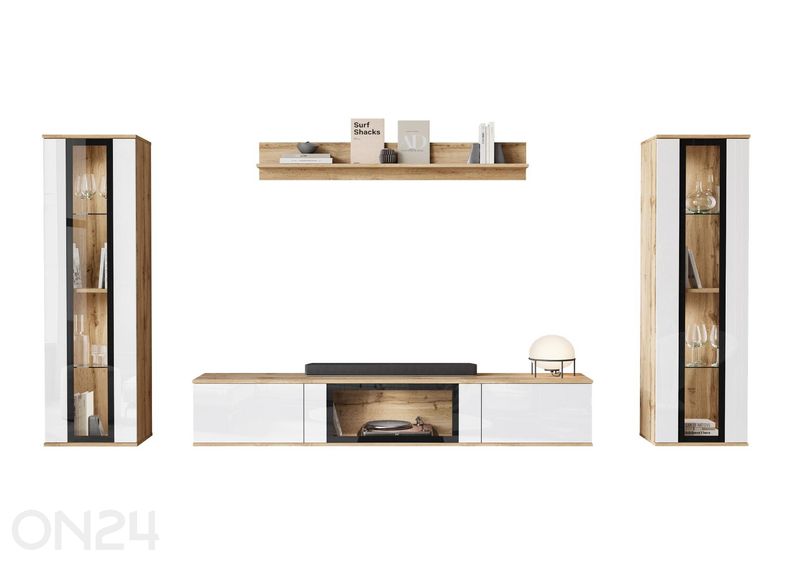 Olohuoneen kalusteryhmä Kansas + LED kuvasuurennos