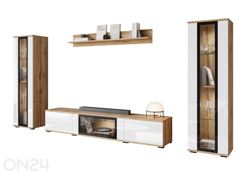 Olohuoneen kalusteryhmä Kansas + LED kuvasuurennos