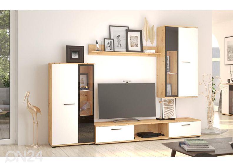 Olohuoneen kaslusteryhmä 239 cm + LED kuvasuurennos