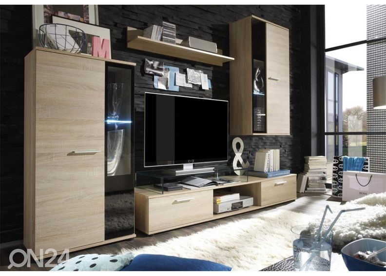 Olohuoneen kaslusteryhmä 239 cm + LED kuvasuurennos