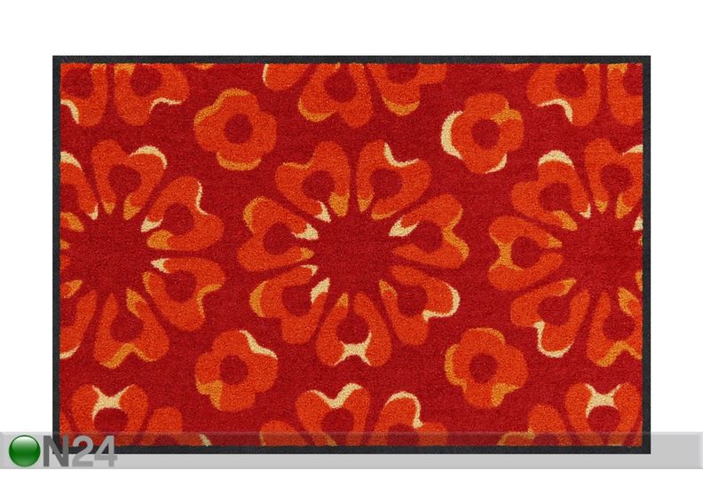 Ovimatto Block Print ruby 50x75 cm kuvasuurennos