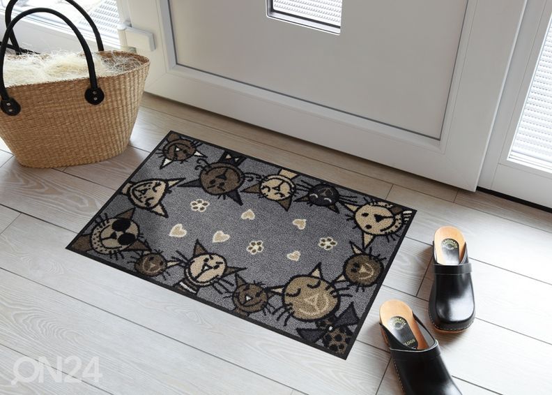 Ovimatto Circle Cat city-chic 50x75 cm kuvasuurennos