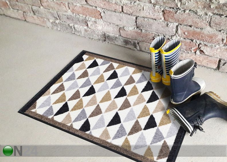 Ovimatto Color Triangles city-chic 50x75 cm kuvasuurennos