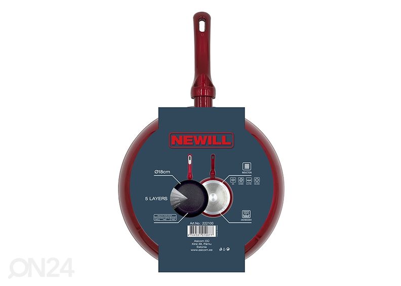 Paistinpannu Neill Cosmo Ø 18 cm + pannusuoja, induktio kuvasuurennos