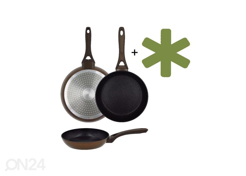 Paistinpannu Newill Natura Ø 24 cm + pannusuoja, induktio kuvasuurennos