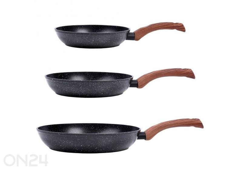 Paistinpannusarja Black&Wood, 3 osaa kuvasuurennos