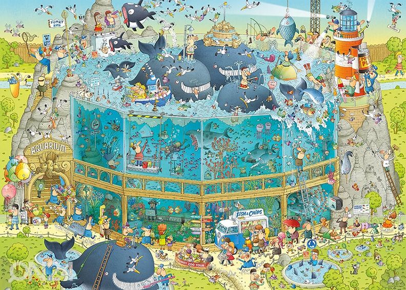 Palapeli Ocean habitat 1000 osaa kuvasuurennos