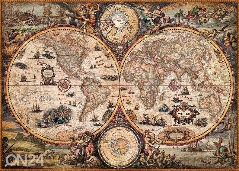 Palapeli Vintage World 2000 osaa kuvasuurennos