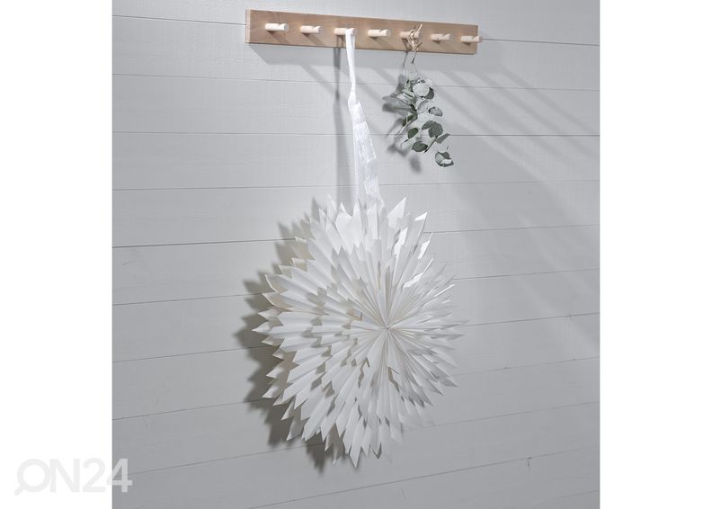 Paperitähti Ice 50 cm, valkoinen kuvasuurennos