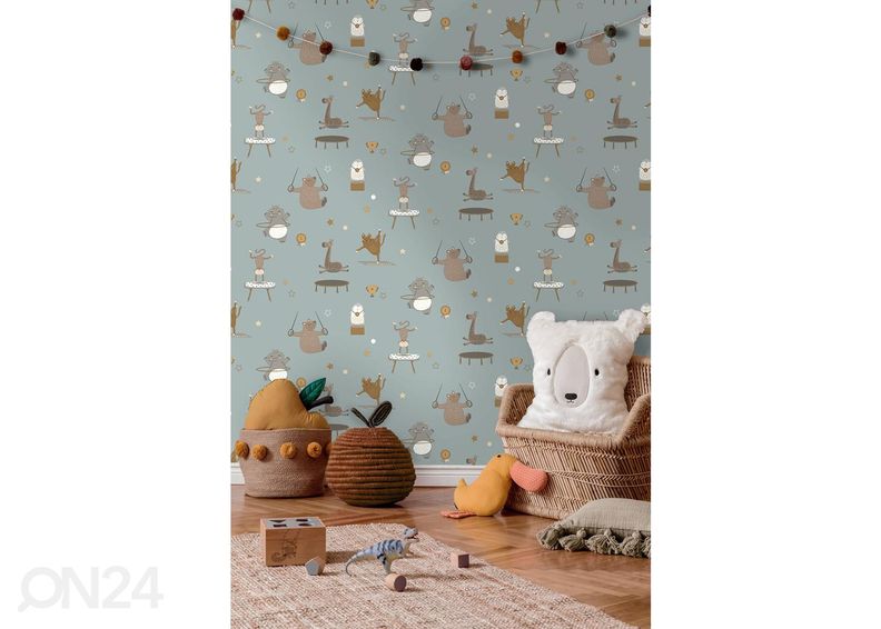 Paperitapetti Animals Gymnastics kuvasuurennos