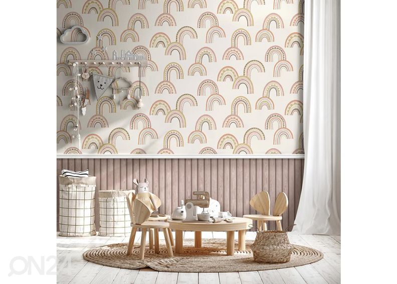 Paperitapetti Boho Rainbow kuvasuurennos