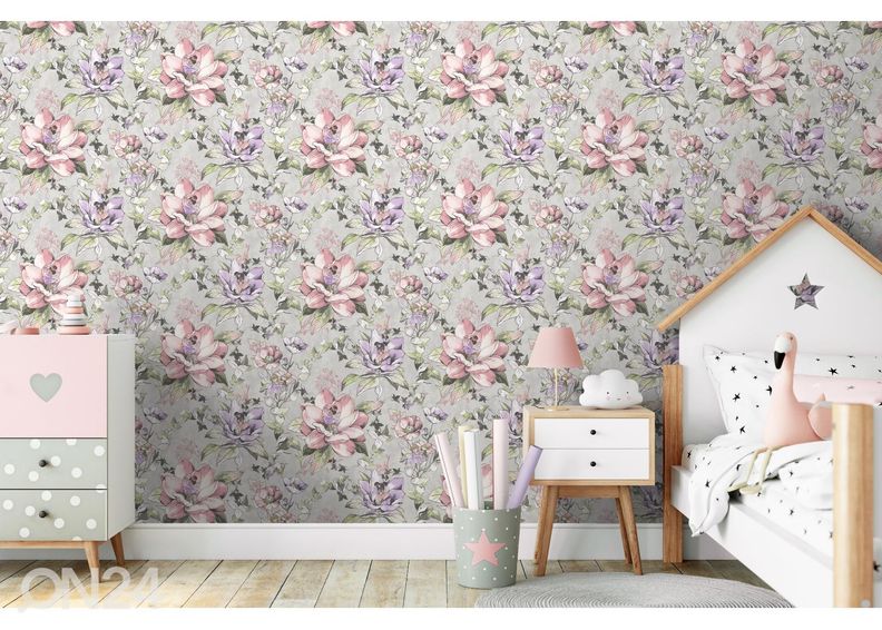 Paperitapetti Floral Fairies kuvasuurennos