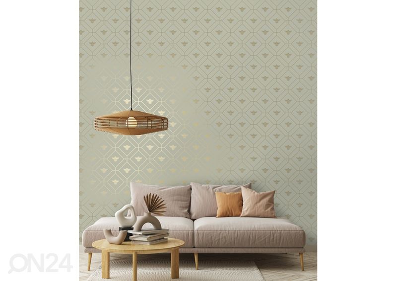 Paperitapetti Honeycomb Bee kuvasuurennos