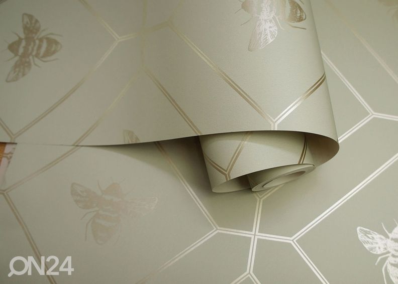 Paperitapetti Honeycomb Bee kuvasuurennos