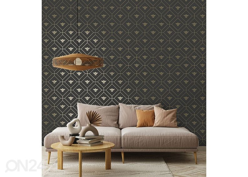 Paperitapetti Honeycomb Bee kuvasuurennos