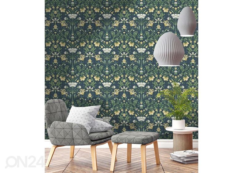 Paperitapetti Vintage Floral kuvasuurennos