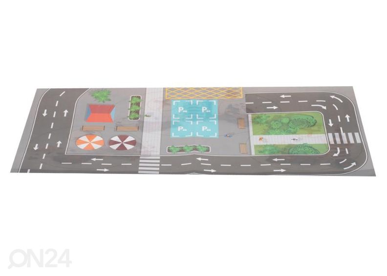 Parkkihalli sähköhissillä + matto + 8 autoa kuvasuurennos