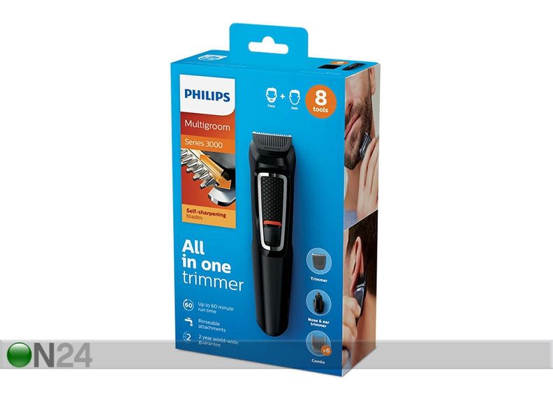 Partatrimmeri Philips Multigroom 3000 kuvasuurennos