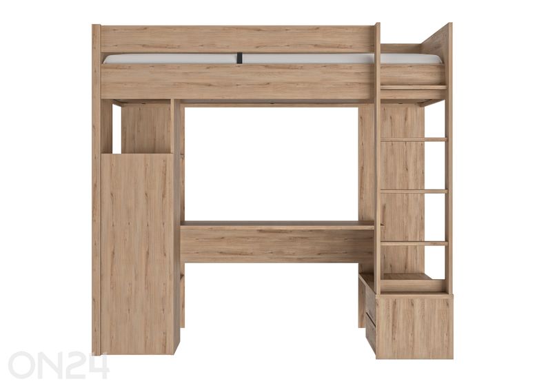 Parvisänky ja työpöytä Ethan 90x200 cm kuvasuurennos