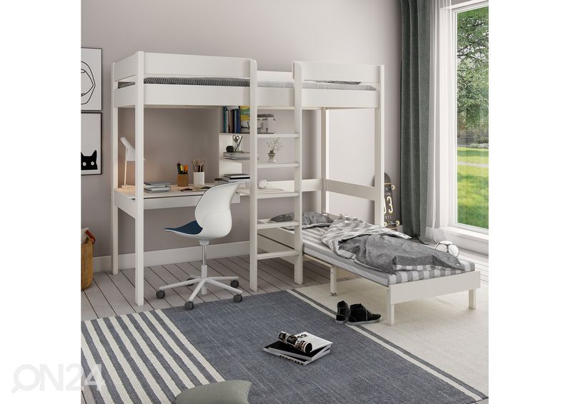 Parvisänky massiivipuusta 90x200 cm kuvasuurennos