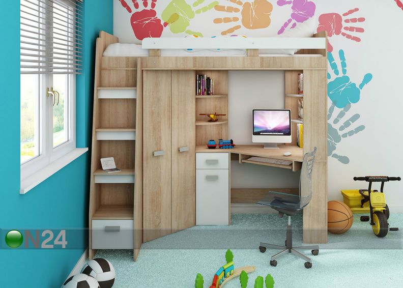 Parvisänky työpöydällä 80x200 cm kuvasuurennos