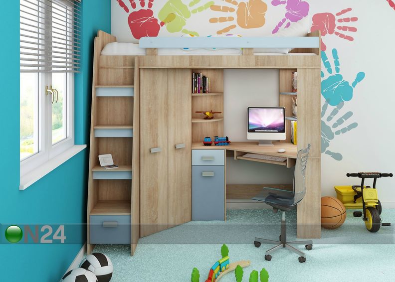 Parvisänky työpöydällä 80x200 cm kuvasuurennos