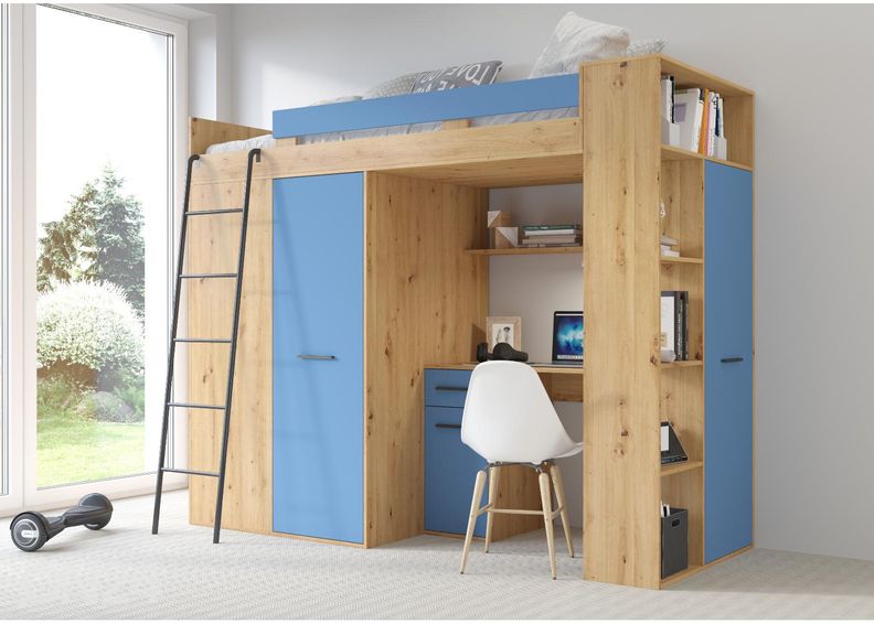 Parvisänky työpöydällä Castle 90x200 cm kuvasuurennos