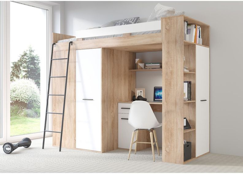 Parvisänky työpöydällä Castle 90x200 cm kuvasuurennos