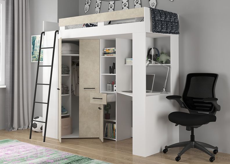 Parvisänky työpöydällä Floor 80x200 cm kuvasuurennos