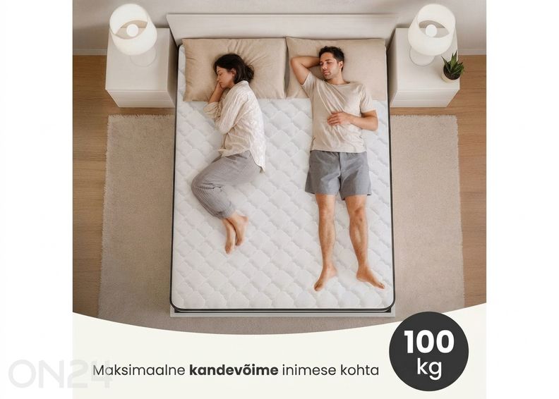 Patja + suojalaita 160x200 cm kuvasuurennos