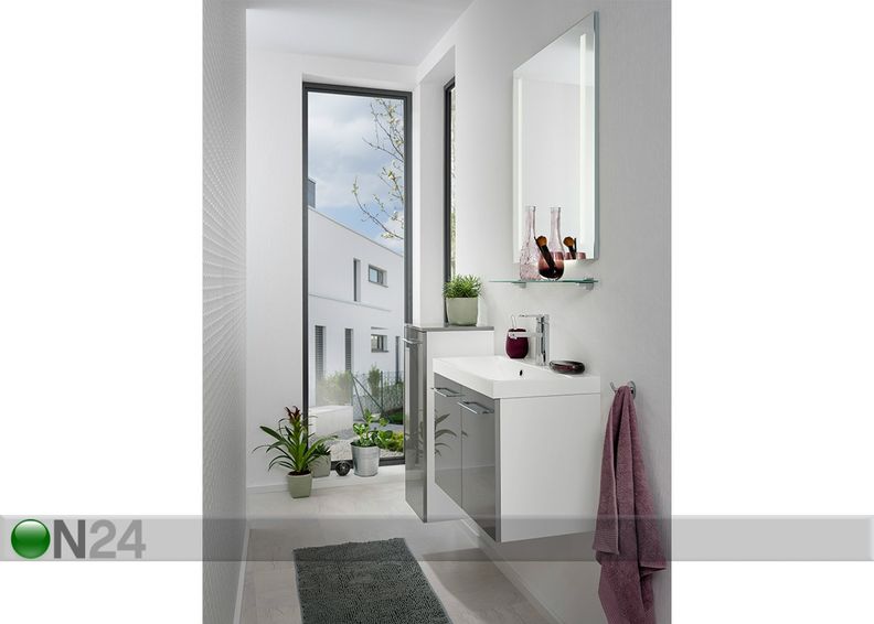 Peili valaistuksella Lima 80x75 cm kuvasuurennos
