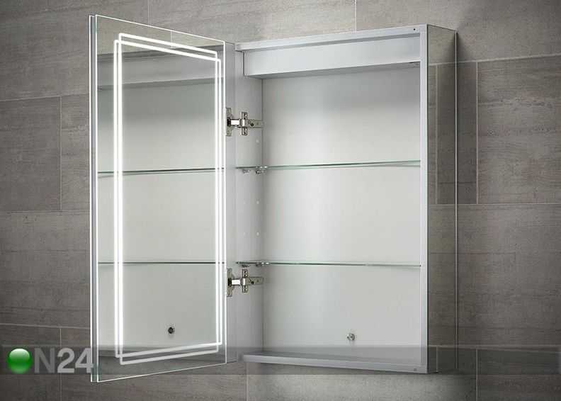 Peilikaappi LED-valaistuksella Harlow 70x50 cm kuvasuurennos
