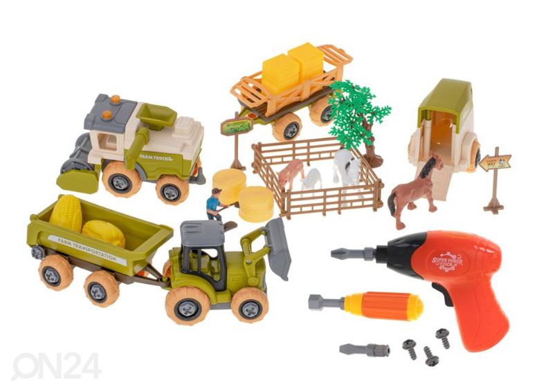 Peli Maatila koottavilla koneilla kuvasuurennos