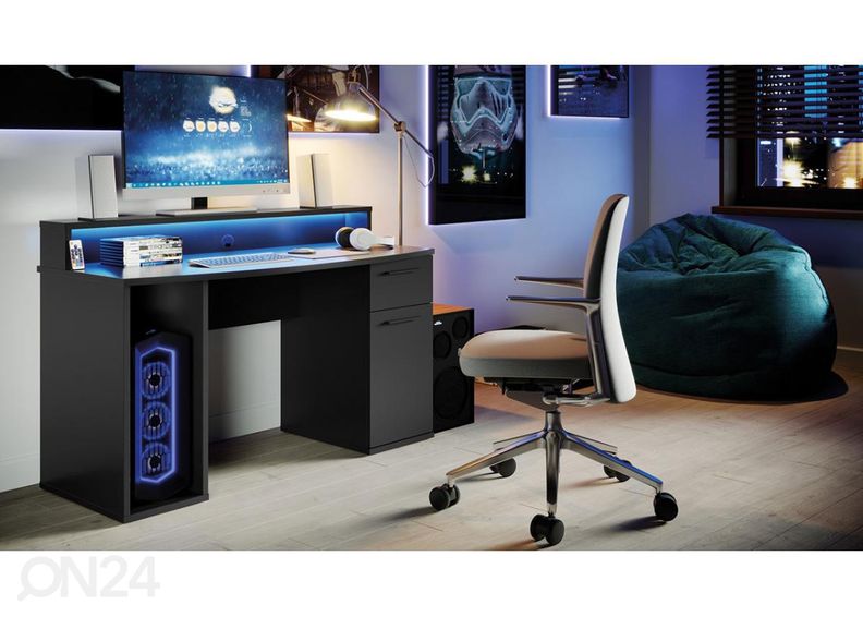 Pelipöytä + LED kuvasuurennos