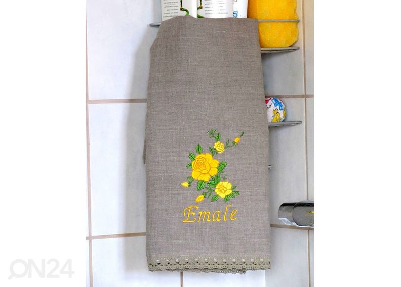 Pellava saunaliina äidille 70x140 cm kuvasuurennos