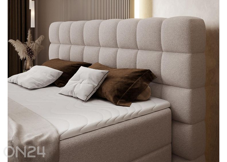Pesukastilla varustettu kontinenttityyppinen sänky Camma 140x200 cm kuvasuurennos