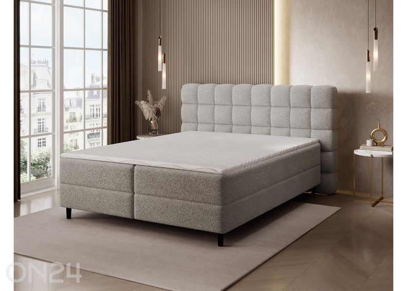 Pesukastilla varustettu kontinenttityyppinen sänky Camma 140x200 cm kuvasuurennos