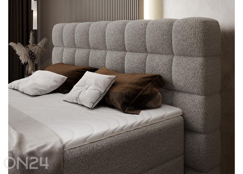 Pesukastilla varustettu kontinenttityyppinen sänky Camma 140x200 cm kuvasuurennos