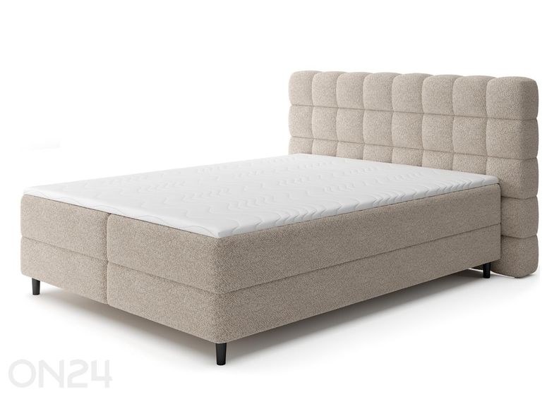 Pesukastilla varustettu kontinenttityyppinen sänky Camma 140x200 cm kuvasuurennos