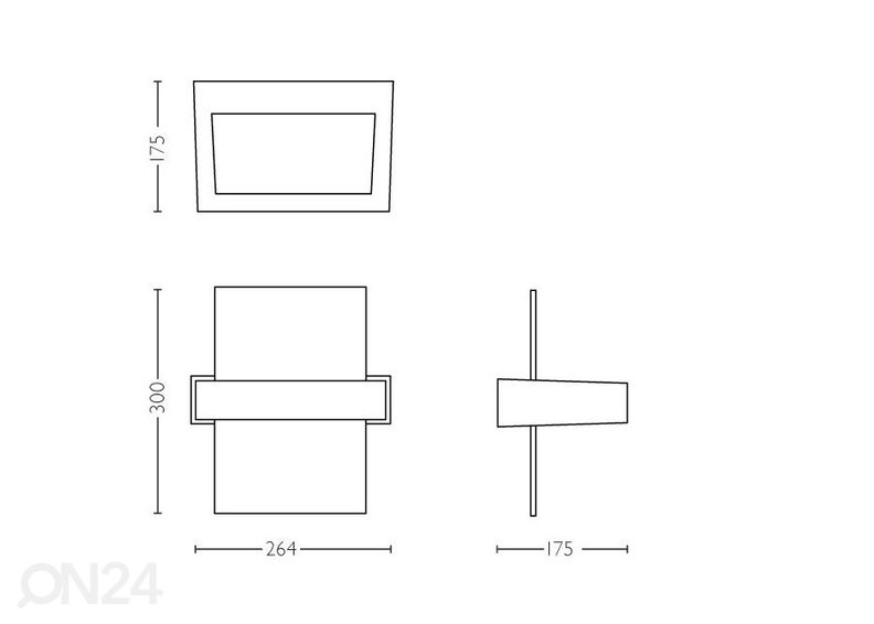 Philips Afterglow seinävalaisin 2x4,5 W 1000lm 2700K kuvasuurennos