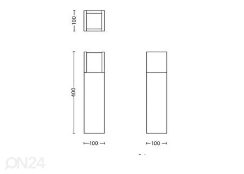 Philips Arbour pylväsvalaisin 1x6 W 600lm 2700K kuvasuurennos