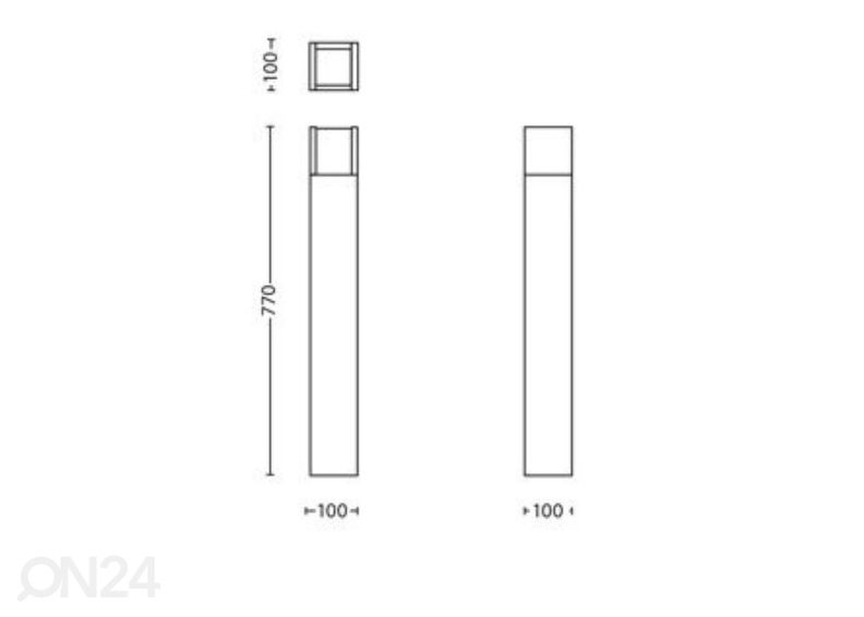 Philips Arbour pylväsvalaisin 1x6 W 600lm 2700K kuvasuurennos