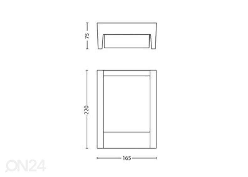 Philips Arbour seinävalaisin liiketunnistimella 1x6 W 600lm 4000K kuvasuurennos