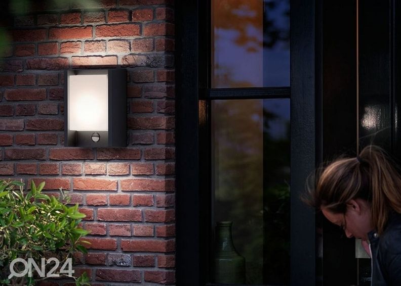 Philips Arbour seinävalaisin liiketunnistimella 1x6 W 600lm 4000K kuvasuurennos