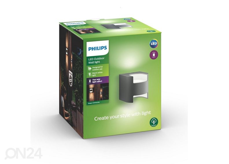 Philips Grass seinävalaisin 2x4,5 W 800lm 2700K kuvasuurennos