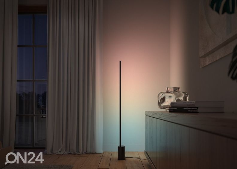 Philips Hue Black and Color ambience lattiavalaisin Signe musta tasaisella värinvaihdolla kuvasuurennos