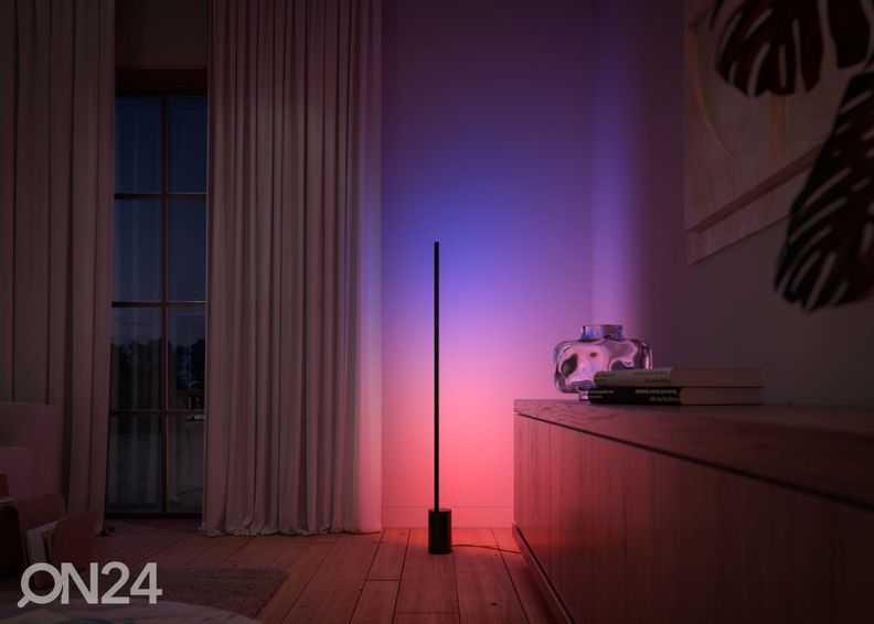 Philips Hue Black and Color ambience lattiavalaisin Signe musta tasaisella värinvaihdolla kuvasuurennos
